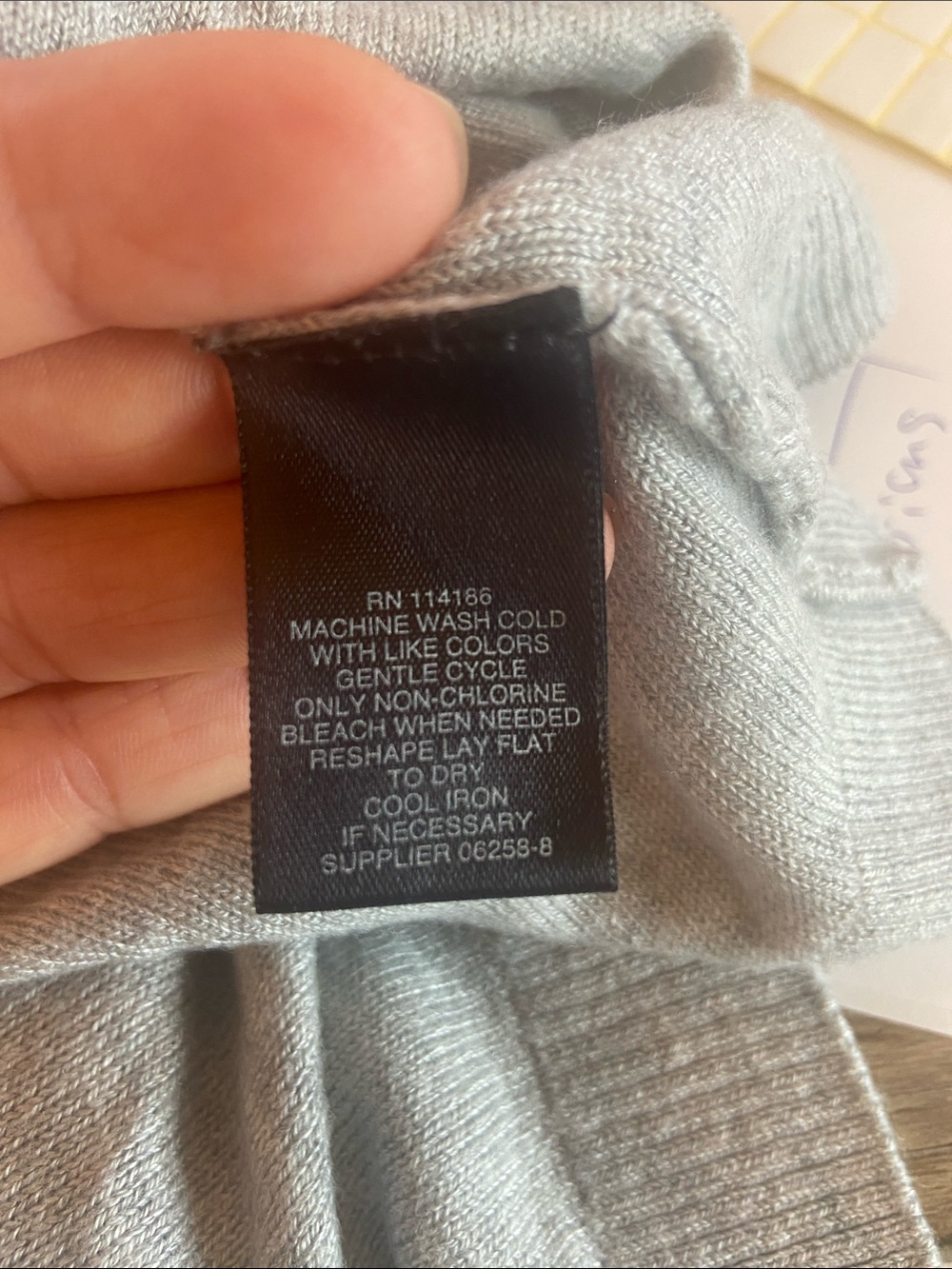 Liz Claiborne Career Open Front Cardigan Size L Color Gray Soft Knit Long Sleeve - Picture 8 of 8